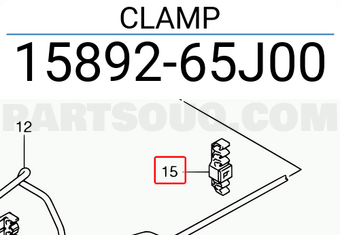 Suzuki 1589265J00 CLAMP