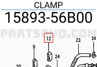 Suzuki 1589356B00 CLAMP