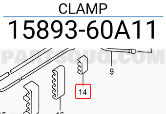 Suzuki 1589360A11 CLAMP