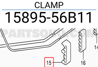 Suzuki 1589556B11 CLAMP