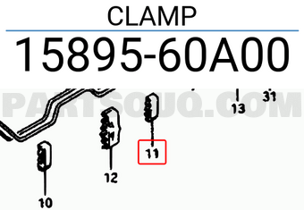 Suzuki 1589560A00 CLAMP