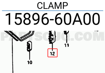 Suzuki 1589660A00 CLAMP