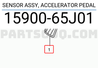 Suzuki 1590065J01 SENSOR ASSY, ACCELERATOR PEDAL