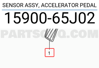 Suzuki 1590065J02 SENSOR ASSY, ACCELERATOR PEDAL