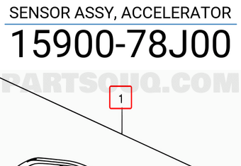 Suzuki 1590078J00 SENSOR ASSY, ACCELERATOR