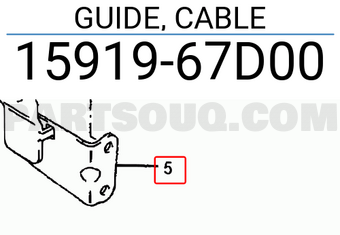 Suzuki 1591967D00 GUIDE, CABLE
