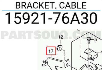 Suzuki 1592176A30 BRACKET, CABLE
