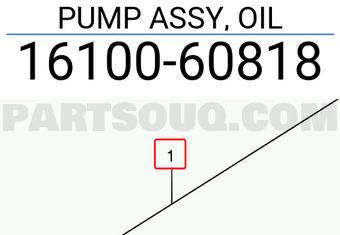Suzuki 1610060818 PUMP ASSY, OIL