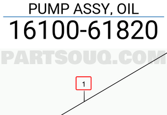 Suzuki 1610061820 PUMP ASSY, OIL