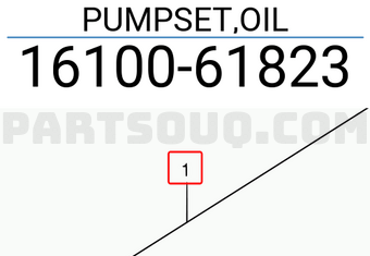 Suzuki 1610061823 PUMPSET,OIL