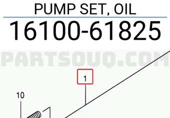 Suzuki 1610061825 PUMP SET, OIL