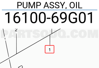 Suzuki 1610069G01 PUMP ASSY, OIL