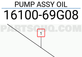 Suzuki 1610069G08 PUMP ASSY OIL