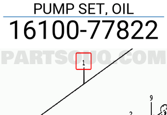 Suzuki 1610077822 PUMP SET, OIL