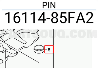 Suzuki 1611485FA2 PIN
