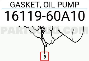 Suzuki 1611960A10 GASKET, OIL PUMP