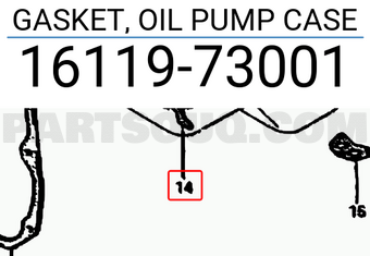 Suzuki 1611973001 GASKET, OIL PUMP CASE