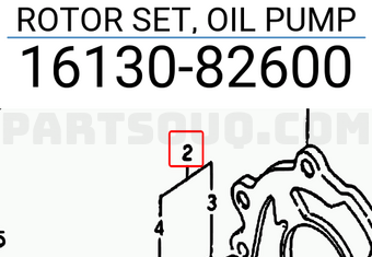 Suzuki 1613082600 ROTOR SET, OIL PUMP