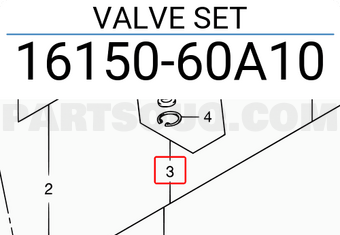 Suzuki 1615060A10 VALVE SET