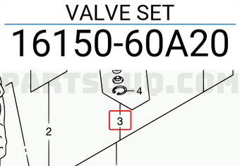 Suzuki 1615060A20 VALVE SET