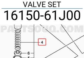 Suzuki 1615061J00 VALVE SET