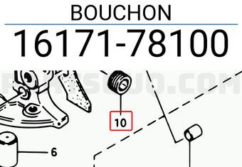 Suzuki 1617178100 BOUCHON