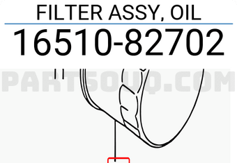 Suzuki 1651082702 FILTER ASSY, OIL