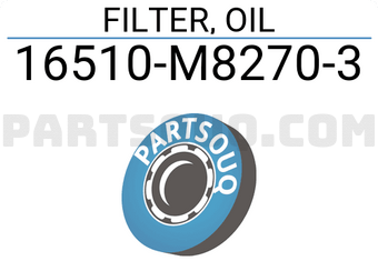 Suzuki 16510M82703 FILTER, OIL