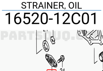 Suzuki 1652012C01 STRAINER, OIL