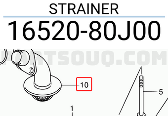 Suzuki 1652080J00 STRAINER