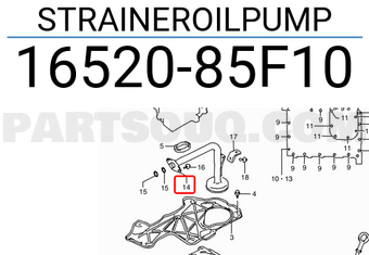 Suzuki 1652085F10 STRAINEROILPUMP