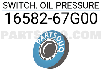 Suzuki 1658267G00 SWITCH, OIL PRESSURE