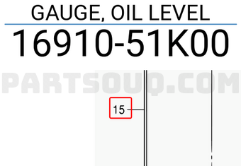 Suzuki 1691051K00 GAUGE, OIL LEVEL