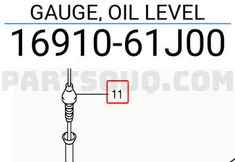 Suzuki 1691061J00 GAUGE, OIL LEVEL