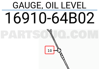 Suzuki 1691064B02 GAUGE, OIL LEVEL