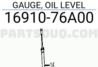 Suzuki 1691076A00 GAUGE, OIL LEVEL