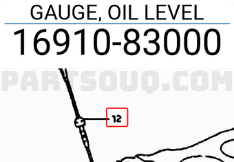 Suzuki 1691083000 GAUGE, OIL LEVEL