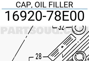 Suzuki 1692078E00 CAP, OIL FILLER