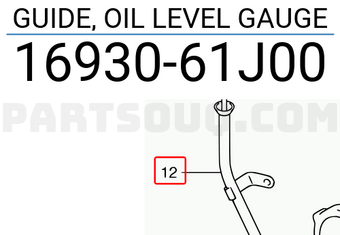 Suzuki 1693061J00 GUIDE, OIL LEVEL GAUGE