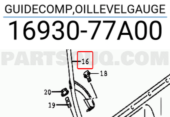 Suzuki 1693077A00 GUIDECOMP,OILLEVELGAUGE