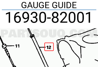 Suzuki 1693082001 GAUGE GUIDE