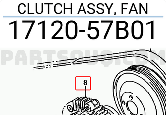 Suzuki 1712057B01 CLUTCH ASSY, FAN