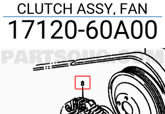 Suzuki 1712060A00 CLUTCH ASSY, FAN