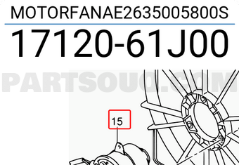 Suzuki 1712061J00 MOTORFANAE2635005800S