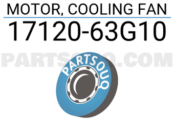 Suzuki 1712063G10 MOTOR, COOLING FAN