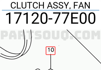 Suzuki 1712077E00 CLUTCH ASSY, FAN