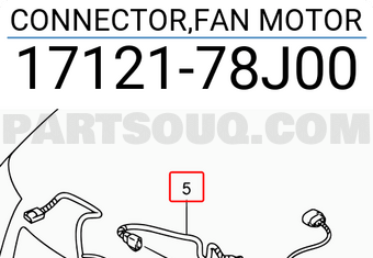Suzuki 1712178J00 CONNECTOR,FAN MOTOR