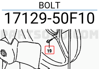 Suzuki 1712950F10 BOLT