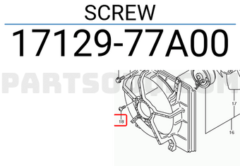 Suzuki 1712977A00 SCREW