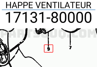 Suzuki 1713180000 HAPPE VENTILATEUR